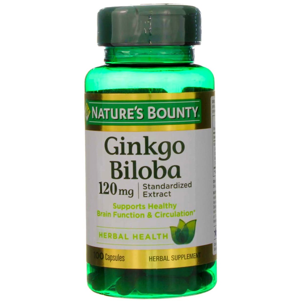 Bounty Ginkgo Bila 120 mg dvojna jakost - 100 kapsul, pakiranje po 2 kapsuli