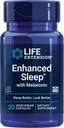 Life Extension Okrepljen spanec z melatoninom - Melatonin Spanje dodatek za miren spanec in zdravo kožo & več – Gluten-free, Non-GMO, Vegetarijanec – 30 kapsul