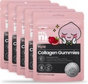 mini Collagen Gumies (12 Count) - Marine Collagen Dodatek 2000mg, Nizkomolekularna teža ribe kolagen za kožo, lase in nohte Ildong. Vitamin C, hialuronska kislina.