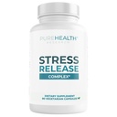 PUREHEALTH RAZISKOVALNI Stres Release Complex - Mood Support dodatek za ženske in moške - pomaga z občasnim stresom in sprostitev - z Ashwagandha, L Theanine, Lemon Balm, Niacin & More - 90 kapsul