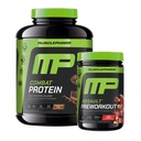 Muscle Pharm Combat 4lb Chocolate Protein and MusclePharm Assualt Sadje Punch Preworkout