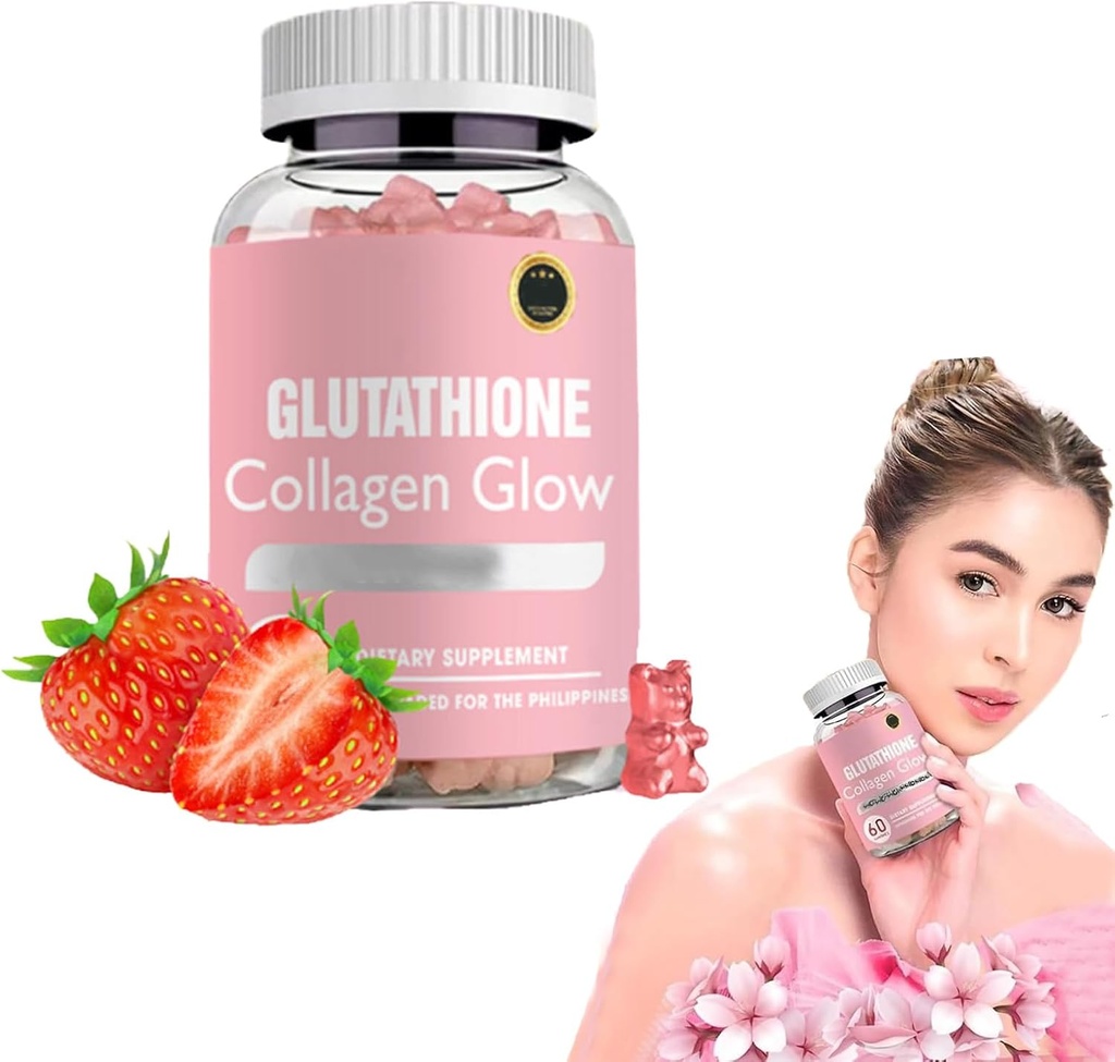 DYALE Glutatione Collagen Glow Gummies,Glutatione Collagen Glow Gummies za temno točko,60/120 Pcs Glutatione Collagen Gumies za ženske,Korean Collagen Gumies za temno točko (1 kos)