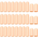 Frienda 30 kosov Gel Finger Protector Cots Silikonski pokrov pokrov rokavi za razbijanje prsta Trigger Podpora (Apricot)