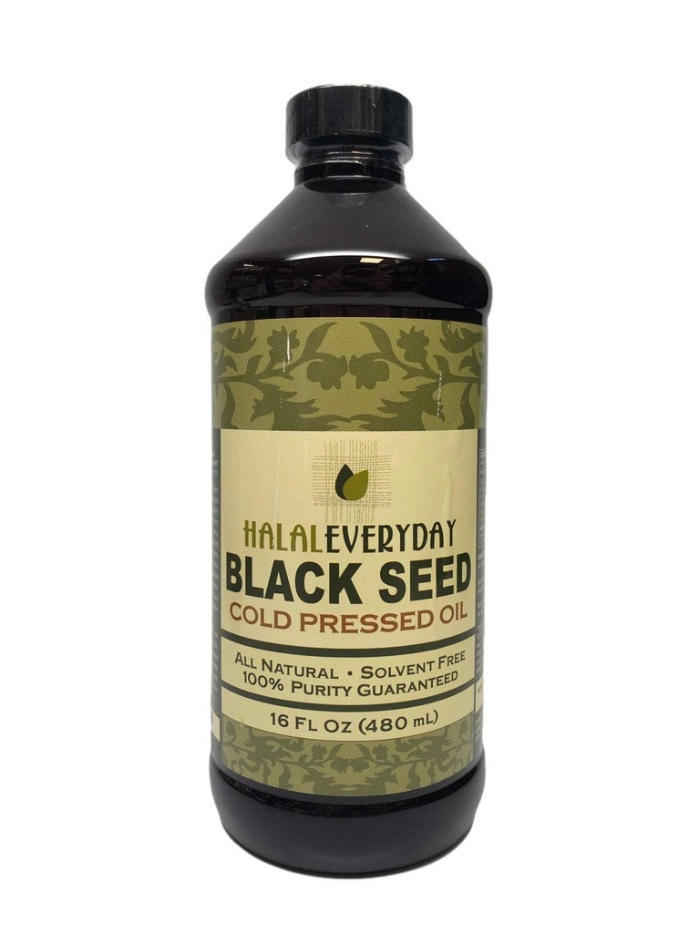 Čisto črno seme - 16 OZ - 100% čisto in hladno stisnjeno črno seme - Non-GMO in Vegan - Nigella Sativa