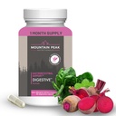 Mountain Peak Nutritionals Prebavni encimi in probiotiki za Gut Health & Bloating Relief - Advanced Digestion Supplement w/ 12- Train Probiotic Blend & Betaine HCl (90 Vegetarijanske kapsule)