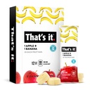 To je Nutrition Apples + banana 100% Naravna Real Fruit Bar, Paleo za otroke in odrasle, Brez GSO Sladkor, Brez konzervansov Energija Hrana, 14.4 Oz, Pack po 12