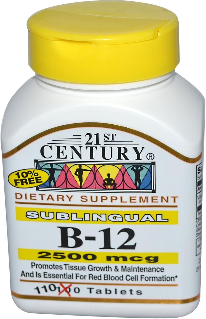 21. stoletje, B-12, 2500 mcg, 110 tablet - 2pc