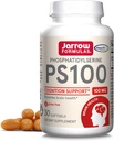 Jarrow Formule PS100 Fosfatidilserin 100 mg, prehranski dodatek za zdravje možganov in kognicijo, 30 softgels, 10-30 dnevna dobava