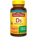 Vitamin D3 2000 i.e. (50 μg), dodatek vitamina D za kosti, zobe, mišice in imuno-zdravje, 100 tablet, 100 dnevna oskrba
