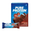 Čiste beljakovinske čokolade, visoke beljakovine, hranilni prigrizki za podporo energije, nizek sladkor, brez glutena, čokolada Deluxe, 1,76 oz., pakiranje po 4
