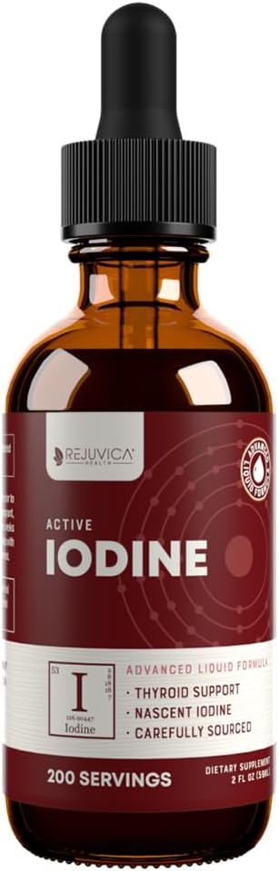 Aktivni jod - Nascentne jodine kapljice - tekoča dostava za boljšo absorpcijo - podpira zdravo energijo, vitalnost, in jodine ravni