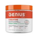 Genij Micronized Kreatin monohidrat v prahu, Post Wordout dodatek, Zelena Apple - 100% naravno aromatizirana in sladkana - podpira mišice stavbe, celična energija in kognitivna funkcija – 195g