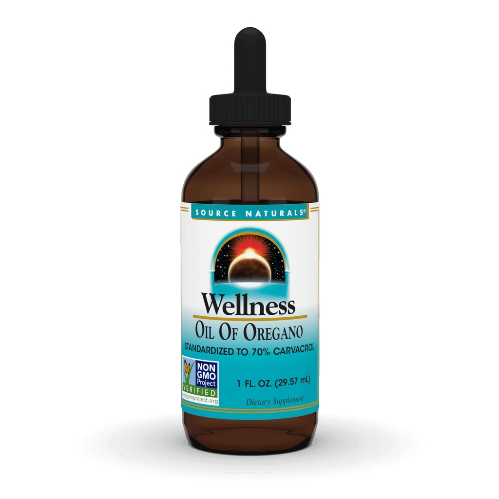 Vir Naturals Wellness Oil of Origano, standardizirano na 70% Carvacrol* - 1 Fluid oz