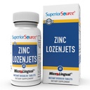 Superior Source Cinkov Lozenjets - Immune System Support Supplement - Trace Mineral Supplement Aids Systems & Functions - Cinkov dodatek za ženske in moške - 60 Instant Dissolve tablete