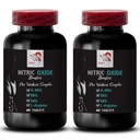 Dnevno dopolnilo - NITRIC OKSIDE BOOSTER - Dušikov oksid dopolnila za moške, Vadbena dopolnila, povečanje zmogljivosti, Moč fokus, Stamina formula, Vztrajen poživitveni, mišice ojačevalec 2 steklenica 120 Tabs
