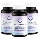 Relumini Advance White Active Glutatione Complex - Max Dose 900mg Glutatione z 6X ojačevalci, ALA & NAC - Anti-Aging Skin Brightening dodatek - 60 Caps x 3 steklenice