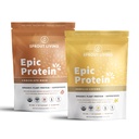 Sprout živi Epic Protein Bundle - čokolada Maca & Vanilla Lucuma (20g organsko na bazi beljakovin v prahu, vegan, brez glutena, superživila)