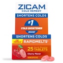 Zicam Cold Remedy Cink Rapidmel, Cherry Flavor, homeopatsko, hladno skrajšanje Medicine, skrajša hladno trajanje, 25 grof