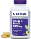Natrol, Omega-3 Ribje olje Mehkužci, Heart Health Dietary dodatek, 1000 mg, 150 Število