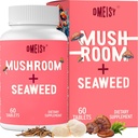 Podjezična goba kompleks, 18-v-1 Gobe dodatek, Lions Mane, Reishi, Turčija Tail & More - Možganski dodatki za spomin in fokus, Spominski dodatki, Energija, Mood, Immuniteta, 60 tablet