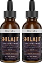 Shilajit Resin Organski tekoči dodatek, Shilajit Himalajski organski, Shilajit Tekoča kapljica, Shilajit kapljica vsebuje 85 Trace Minerals, Alternative to Resin & Kapsules,120 ml
