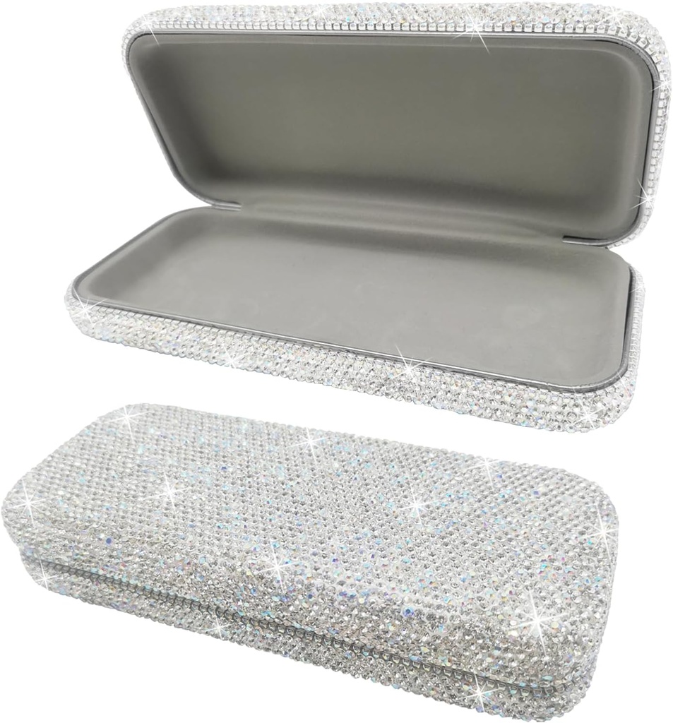 Bling Sunglass Case,Shiny Diamond Sunglass Hard Case Cute Glass Case,Rhinestone Okular Case Za ženske