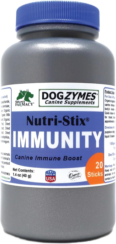 Nutri-Stix Immunity single servie Stix za takojšnjo imunsko podporo, potovanja, Pokaži, performans Dogodek
