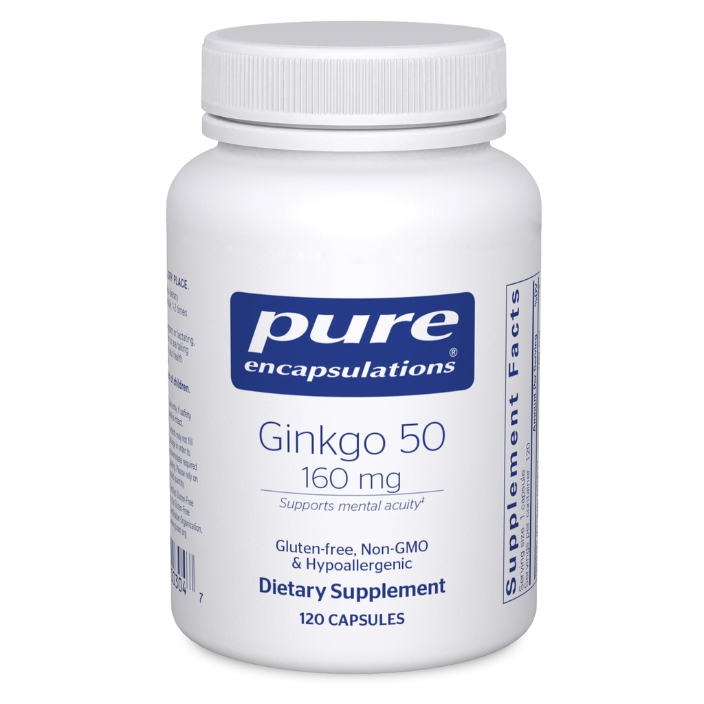 Čisti enkapsulacije Ginkgo 50 160 mg 