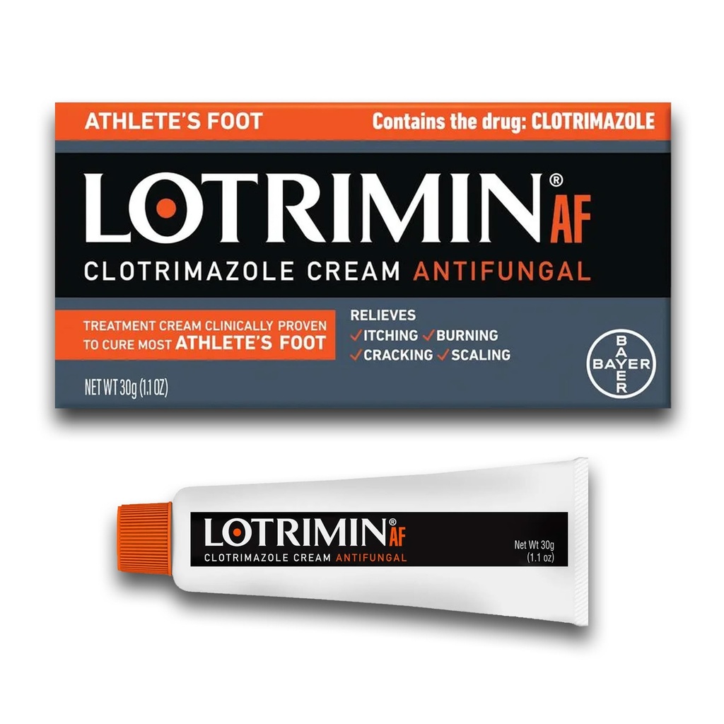 Lotrimin AF krema: Athlete's Foot 1% Klotrimazol Antiglivično zdravljenje, klinično dokazano učinkovito, 1.1 Ounce (Novi videz)
