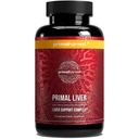 Primarna žetev Primarna jetra jetra dodatek z alfa-lipojsko kislino, L-cistein HCL, L-glutation, Mlečni osat in Spirulina, za moške in ženske, 120 kapsul
