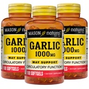 MASON NARAVNA Česen olje 1000 mg, 300,Day Supply softgels, Podpira normalno cirkulacijsko funkcijo, 3 paket