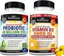 Visoka jakost Vitamin D3 5000 i.e. 125 μg (1 leto dobave) Plus 40 milijard CFU dnevno probiotično dopolnilo (2 meseca dobave)