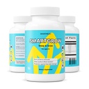 SMARTGROW 5-v-1 Spodbujanje močne kosti oko in zdravje kalcij, vitamin D3, aminokisline – pomoč v spanju, imunske podpore, zdravje možganov in oči – 90 kapsul