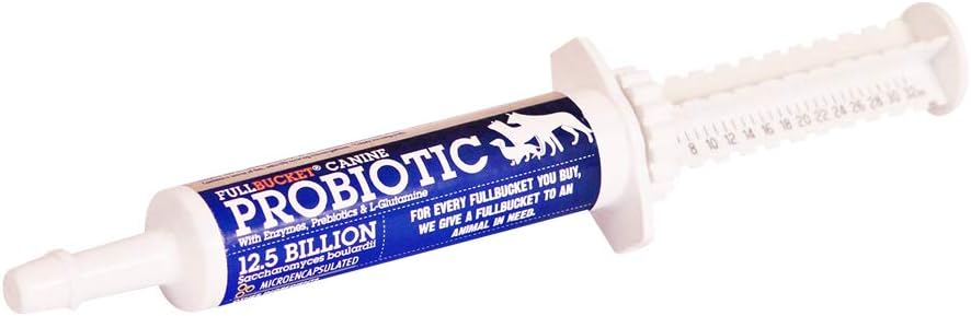 Probiotična pasta za pse z 12,5 milijardami probiotičnih CFU-jev, encimi, prebiotiki in L-glutaminom za nujno nego, 32,5 ml tube