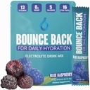 Bounce Back Dnevna hidracija - 13 Essential Vitamini, Zero Sugar Elektrolyte Packets - 5 Kalorije, Organic - Keto in Intermittent prijazno 