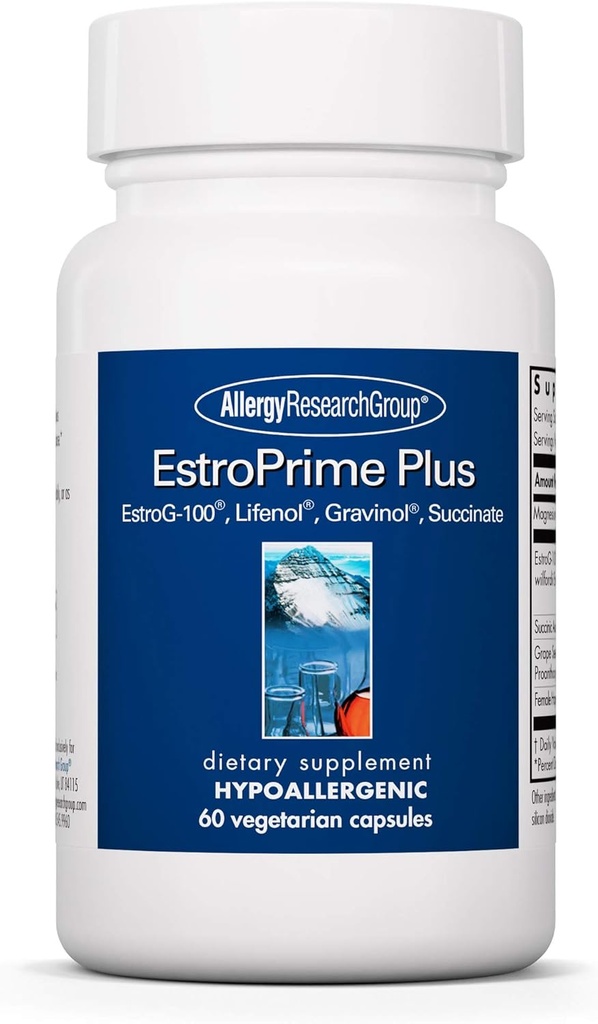 Alergija Raziskovalna skupina Flashes No More Supplement - Menopause Podpora za ženske, Estrogen, Menopause Relief, za vroče Flashe in nočno potenje - 60 Count