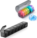Sukuos 2 Packly tablete Organizator, Daily Pill Box 7 dan tablete Primeri za vitamine, ribje olje ali dodatki