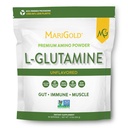 MariGold Pure Unflavored L-glutamin prašek - zdravo črevo, imunski, in podpora mišic, Non-GMO, Gluten Free, Soy & Alergen Free (5g / 5000mg na obrok)