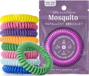 15 Pack Mosquito Repelent Zapestnice, DEET-free za otroke in odrasle, individualno zaviti pasovi