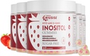 Inozitol Gumies, Inozitol dodatek z Myo-Inositol & D-Chiro Inositol + vitamin D3, Idealno 40:1 Razmerje, z Magnezij Glycinat 400mg, Podpira Redni cikel za ženske, Vegan, 5 Pack