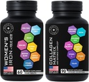 Beauty Collagen Complex in Veganski železni dodatki za ženske - Starost obrambni paket
