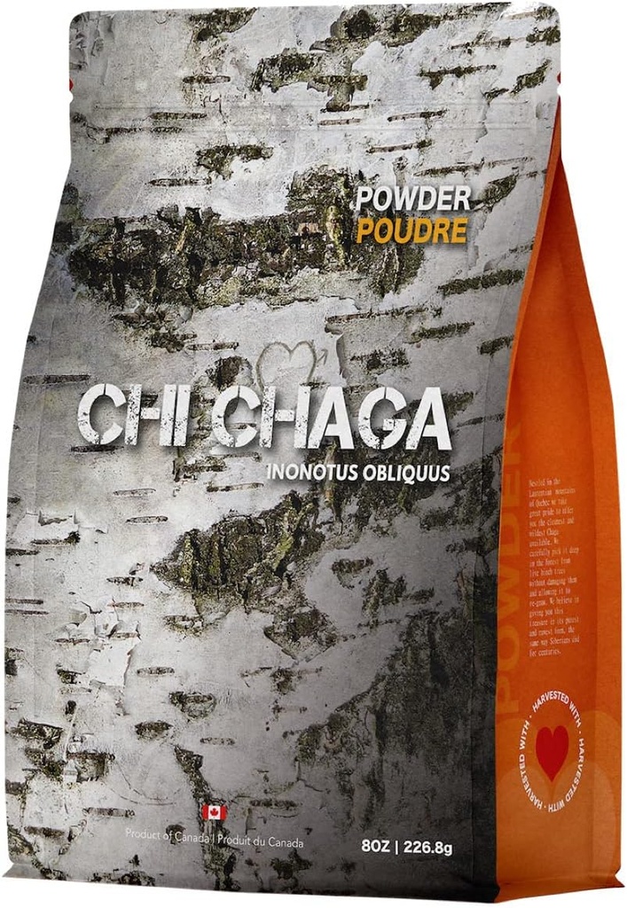 Premium organska Chaga goba v prahu - 8 oz avtentičnih 100% Wild žetev kanadskega Chaga čaj