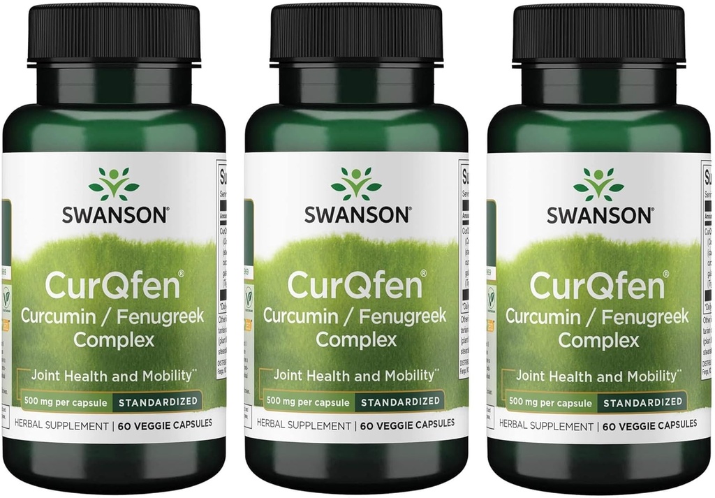 Curqfen Curcumin/Fenugreek Complex 60 Veg kapsule (3 pakiranja)