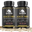 Hitra igra, Organic Acacia Senegal Fiber Kapsule 600pk. Naravni topen Fiber dodatek tablete. Veganske prebiotične kapsule.