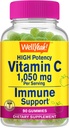 WellYeahe Vitamin C 1050 mg Gumiji - Naravne izvorne arome - Imunska podpora Prehranska dopolnila, Antioksidanti Podpora - Dodatna moč vegetarijanski gummy, Non-GMO, Gluten Free - 30 Servinges