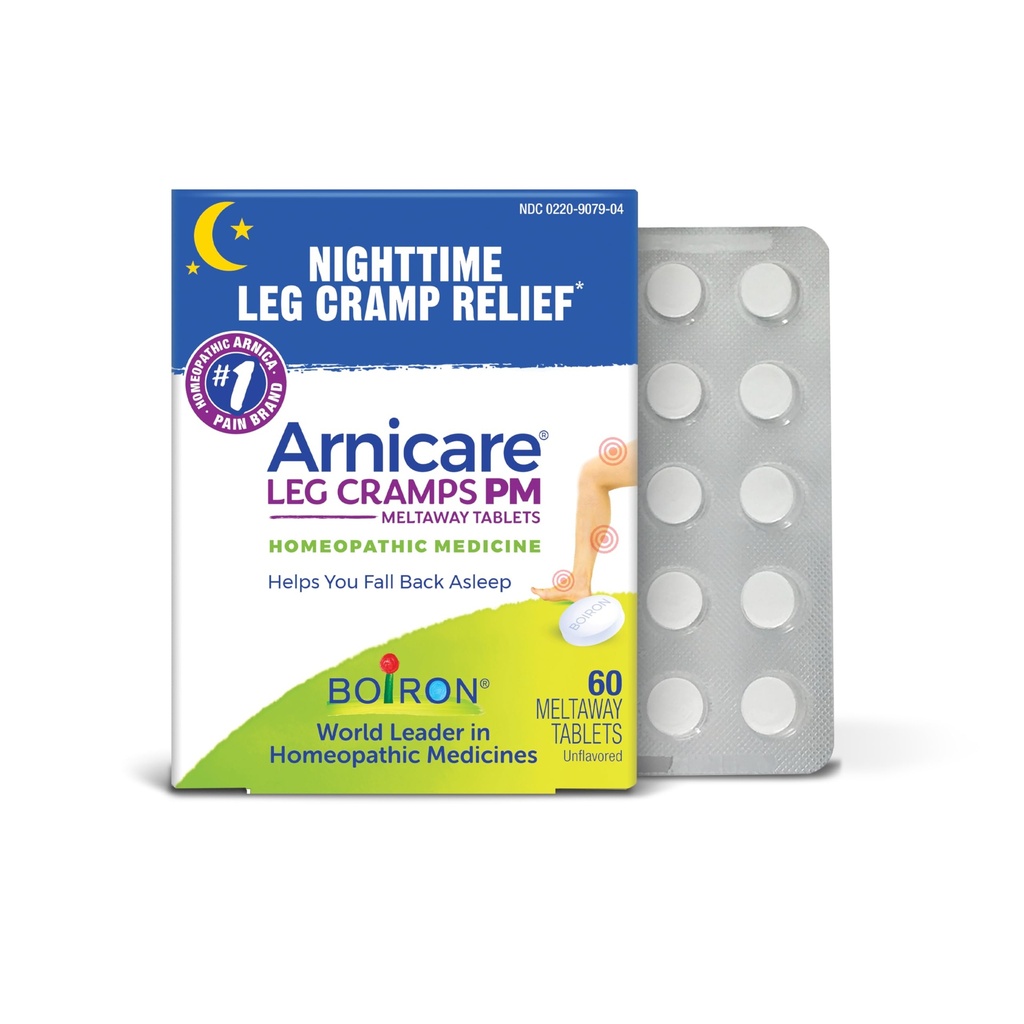 Boiron Arnicare Leg Cramps PM za nočno relief od Cramping in Stiffness v nogah ali teleta - 60 tablete