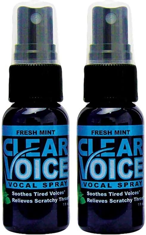 Jasno glas ustno grlo Spray spev laise Clarity Pomirjujoče Dampener Vlažilno Eze Reducer zdravljenje, Made in USA, Sveže metin okus (2 paket)