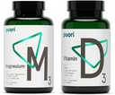 Puori Vitamin D3 in magnezijev cink dopolnilo za zdravo delovanje mišic, zdravje kosti, imunske podpore in kalcijev prevzem- ne-GMO in gluten-free