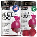 Beets za visok krvni tlak 120 Pcs (2 paket) - Beet Root Chews z Granatni sok v prahu - dušikov oksid Gumies za energijo, Cardio zdravje - Gummy dodatek za moške in ženske - sladkor brez