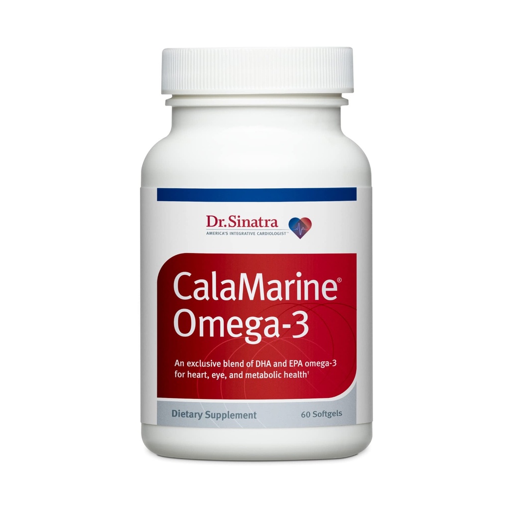 Dr. Sinatra CalaMarine Omega-3 Dodatek z DHA in EPA, Klinična stopnja za možgane, srce, in zdravje oči, 60 Softgels